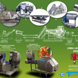 Detorsolatura e taglio peperoni