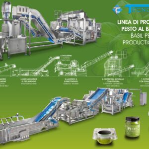 Preparazione pesto al basilico, altri pesti vegetali, creme, paté, hummus